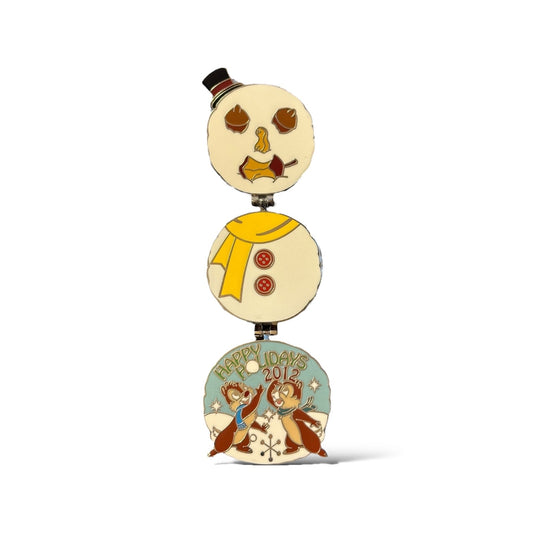 WDW Holiday 2012 Snowman Chip n' Dale Pin