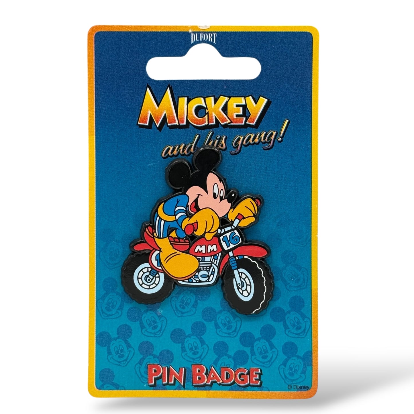 UKDS Plastic Mickey and His Gang Motorcycle Pin