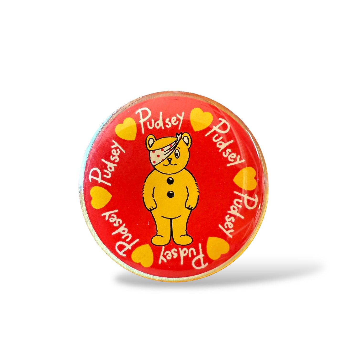Pudsey Bear Button Pin