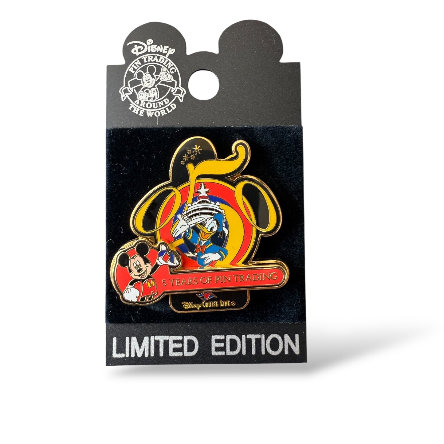 WDW 5 Years of Pin Trading Collection Donald Duck Disney Cruise Line Pin