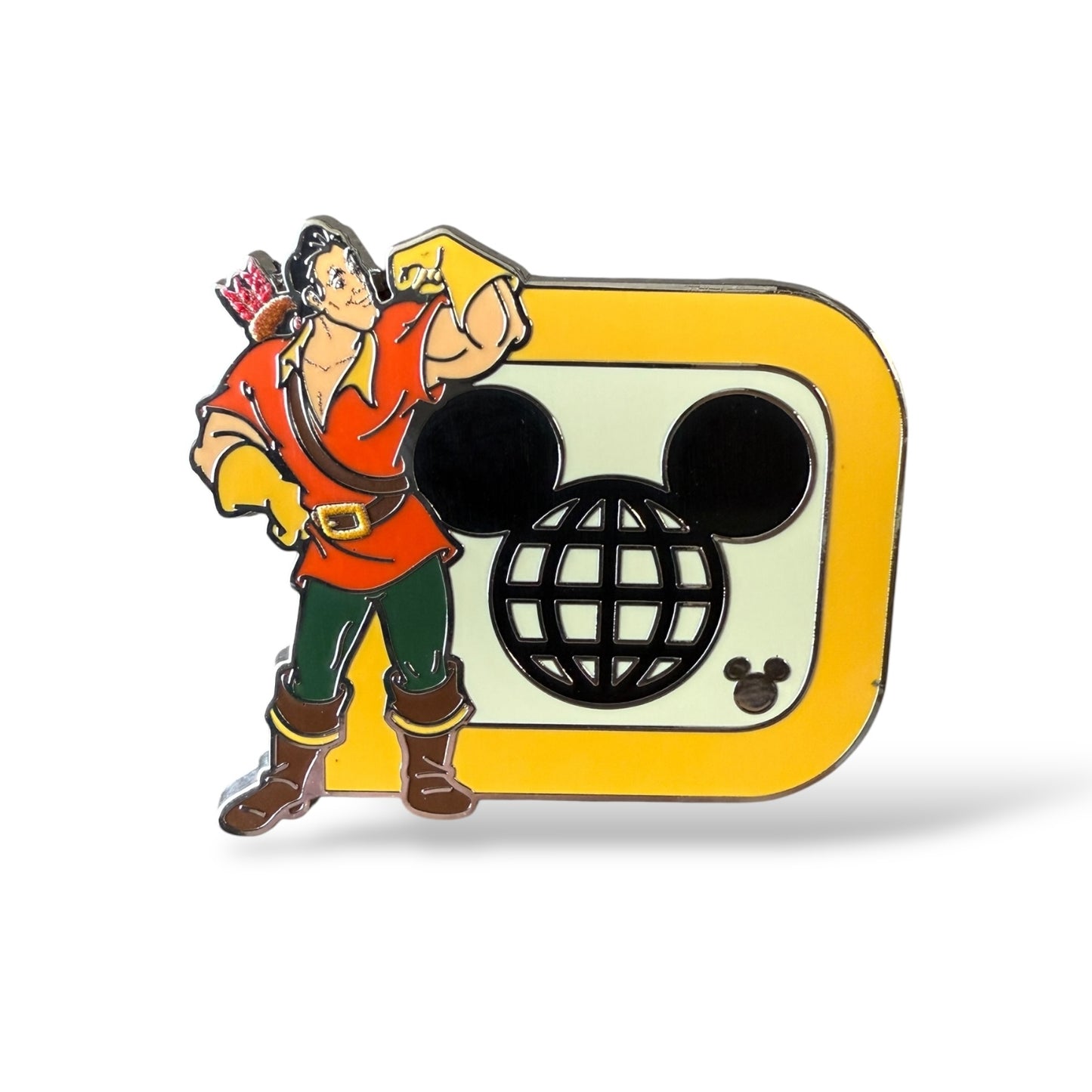 Cast Lanyard Disney "D" Gaston Hidden Mickey Pin