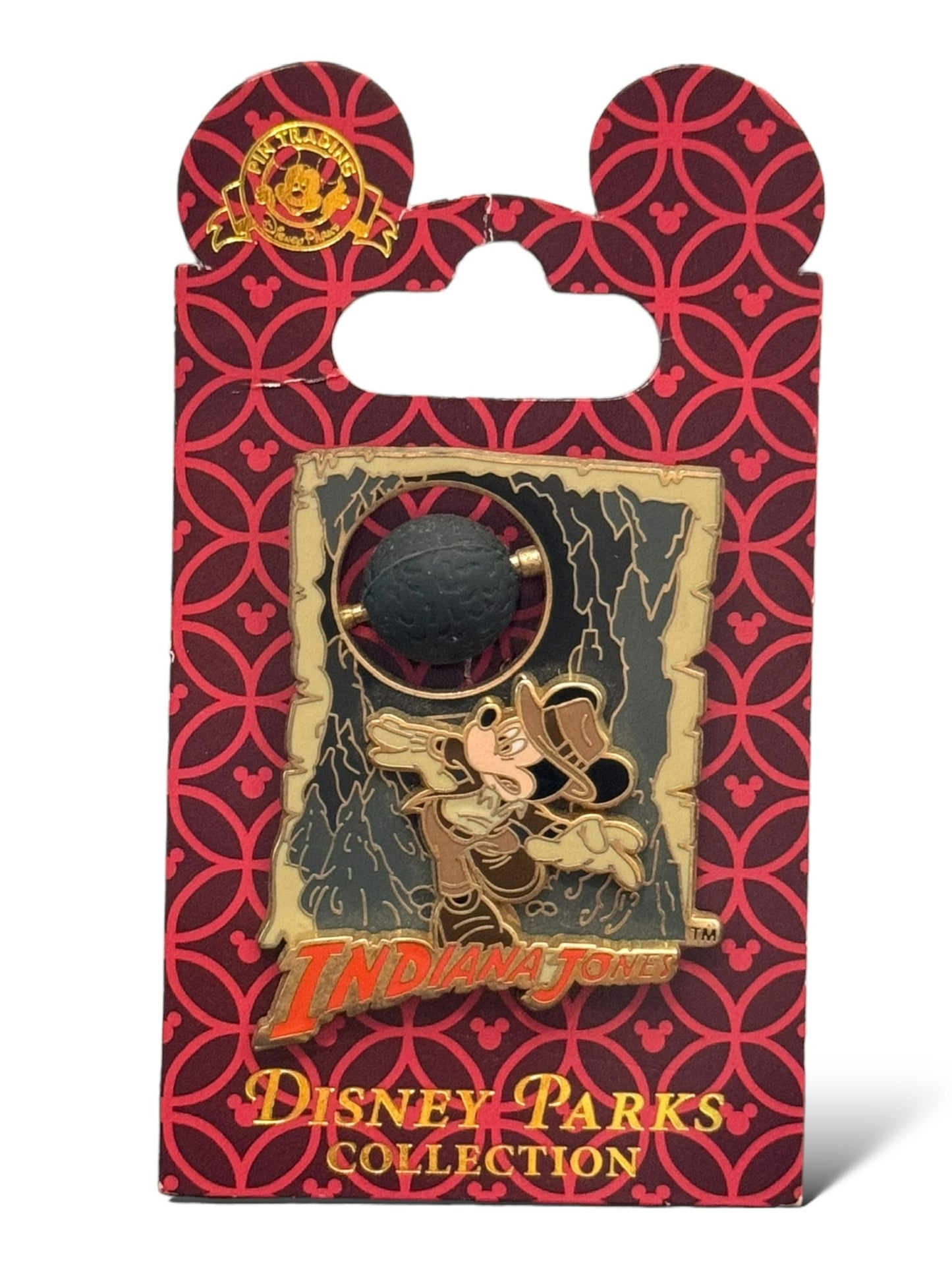 DLR Mickey in Indiana Jones Adventure Rolling Boulder Pin