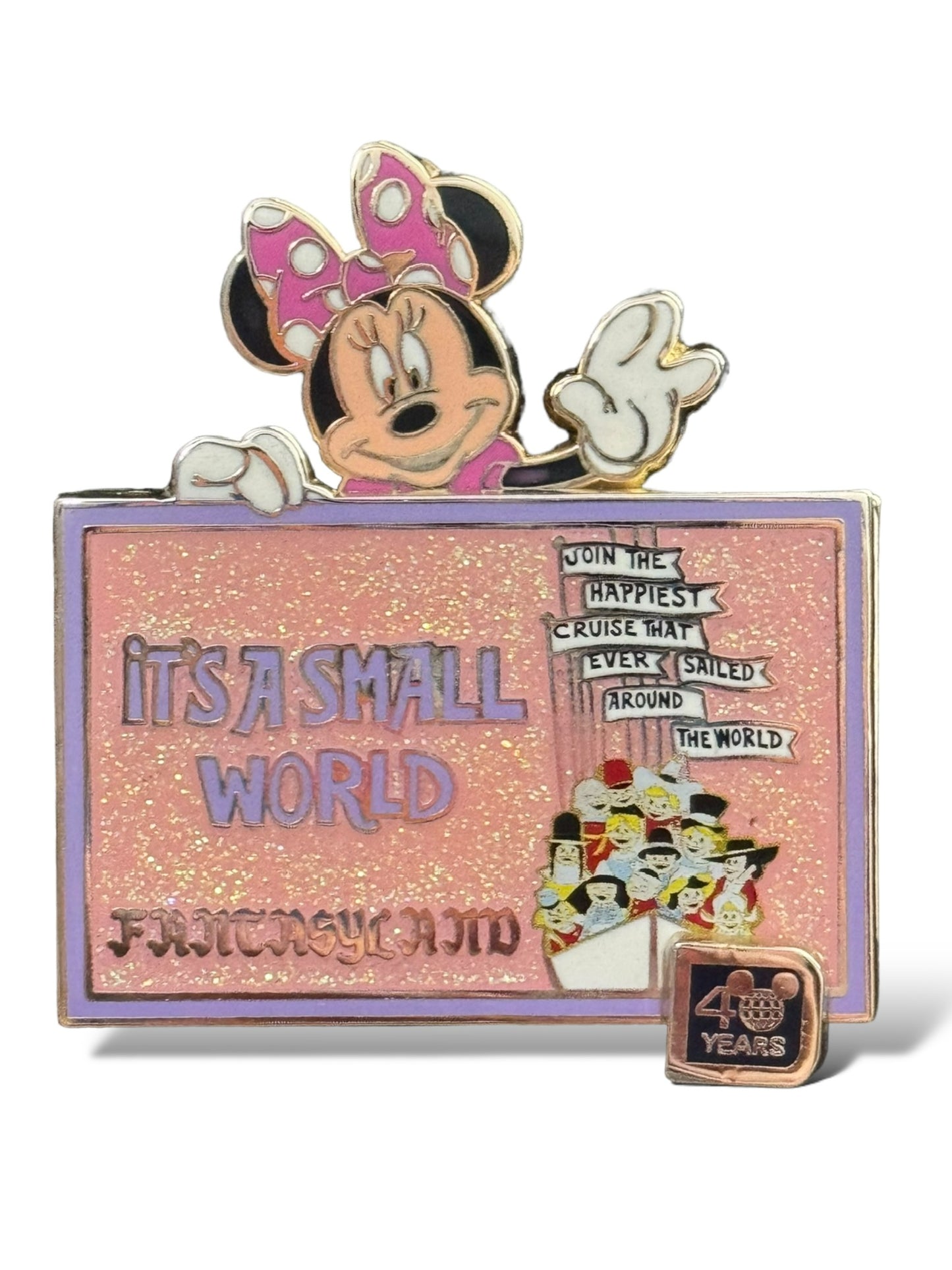 WDW 40th Anniversary of Walt Disney World It's A Small World Pin