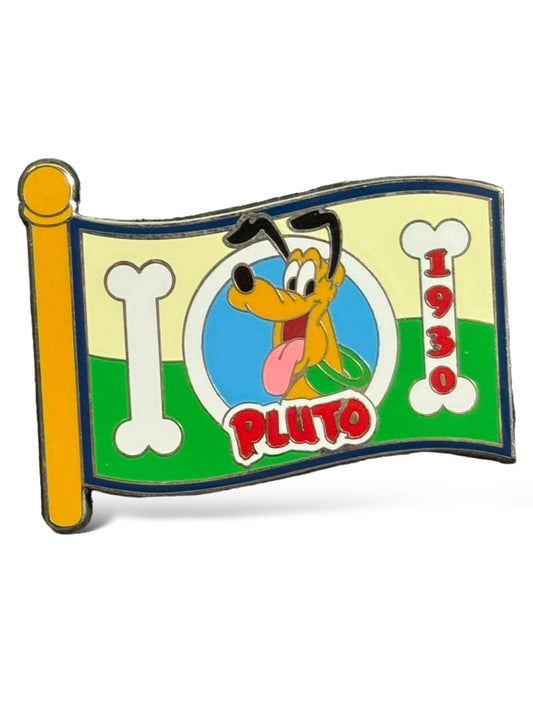 WDW Character Flags Mystery Pluto Pin