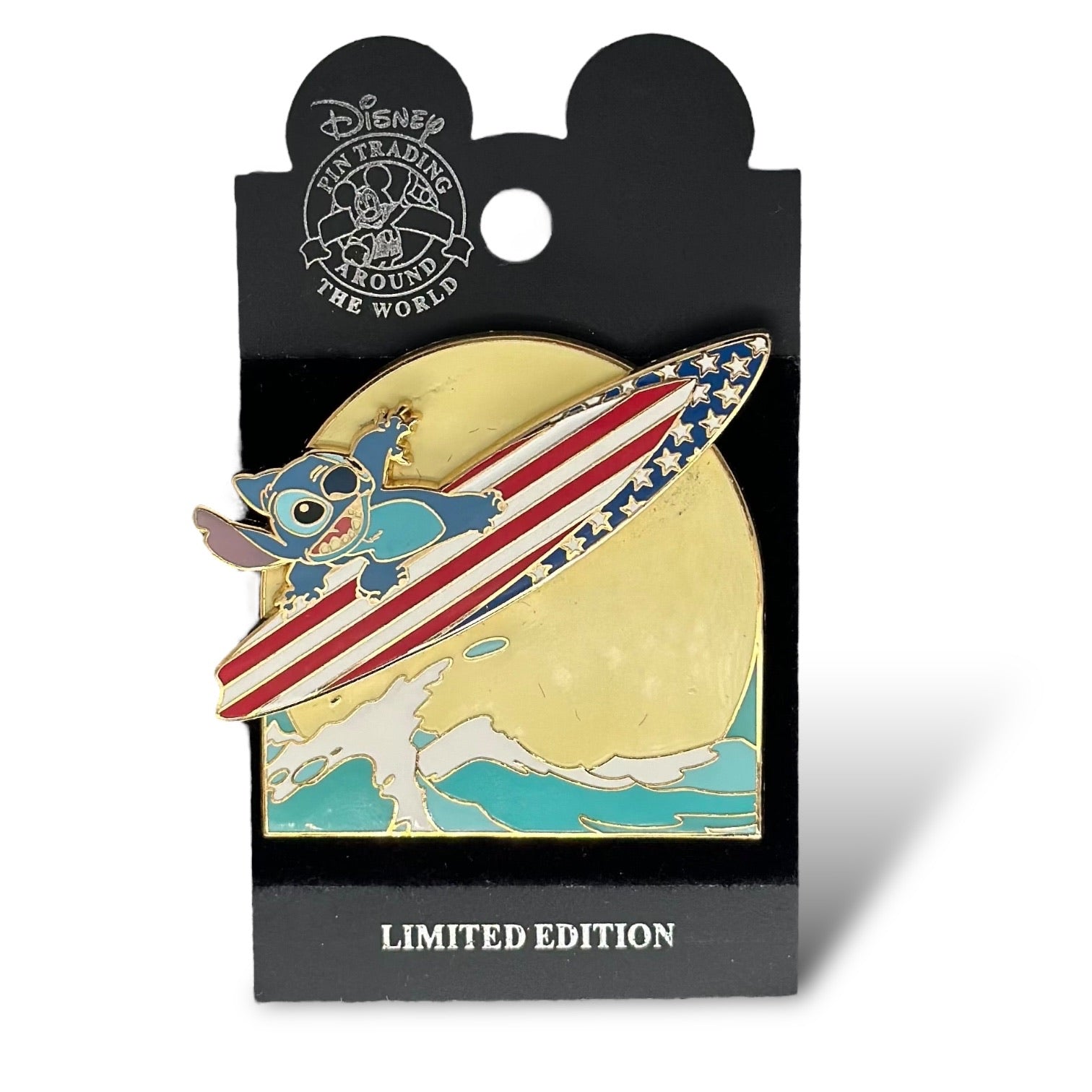 DLR Mickey's All American Pin Trading Festival Stitch Pin