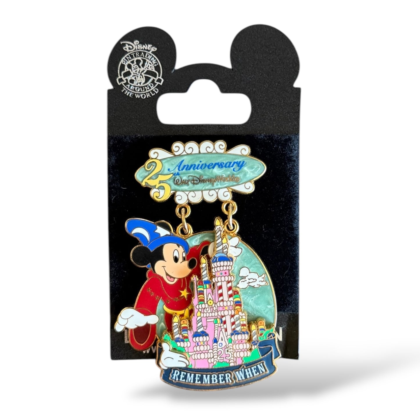 WDW White Glove Remember When Mickey Mouse 25th Anniversary Pin