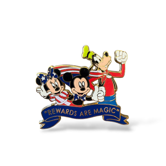 Disney Chase Visa Cardmember Exclusive Mickey Minnie Goofy Pin