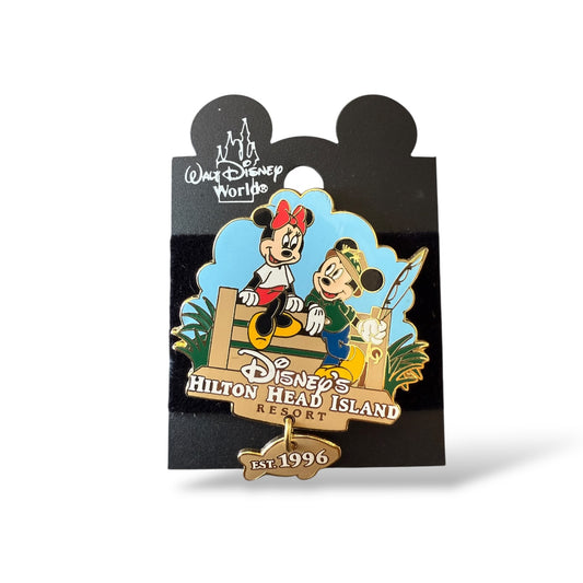 WDW Disney's Hilton Head Island Mickey and Minnie Fishing Pin