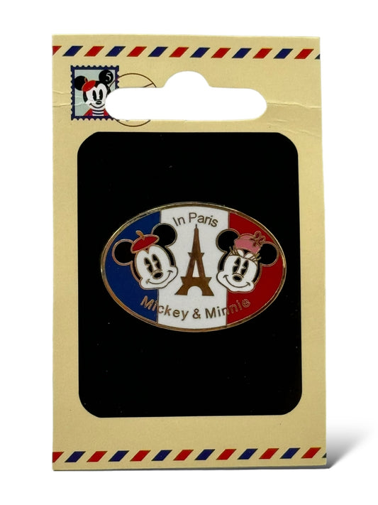 JDS Mickey and Minnie in Paris Logo Pin