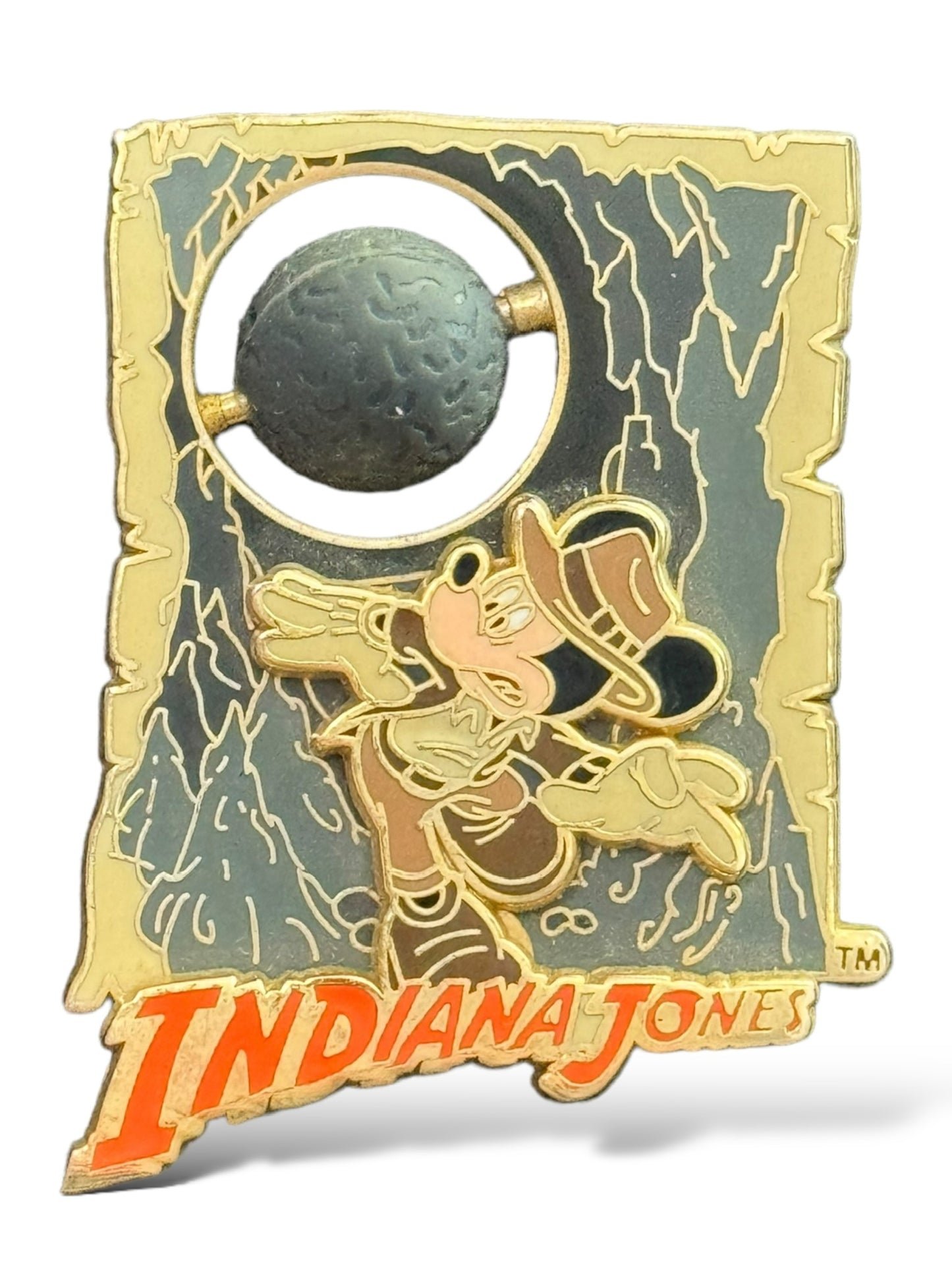 DLR Mickey in Indiana Jones Adventure Rolling Boulder Pin