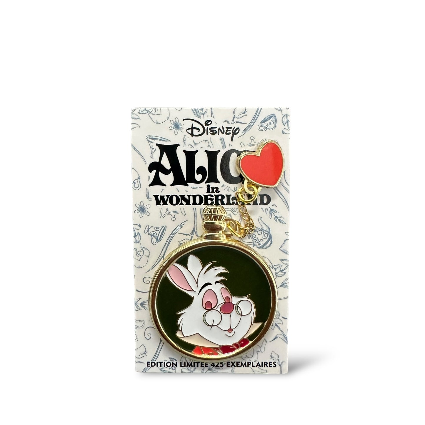 DLRP Alice in Wonderland Event Pocket Watch White Rabbit Pin