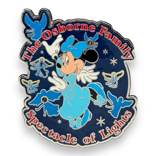 WDW Spectacle of Lights Angel Minnie Lighted Pin