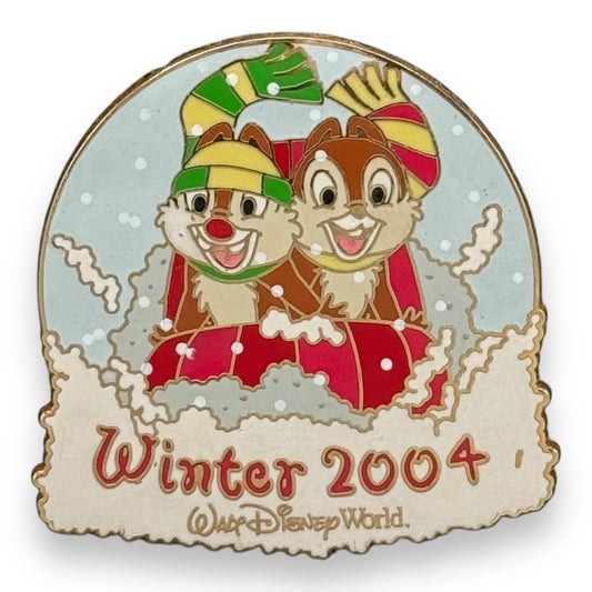 WDW Chip n' Dale Winter Surprise Sledding Pin