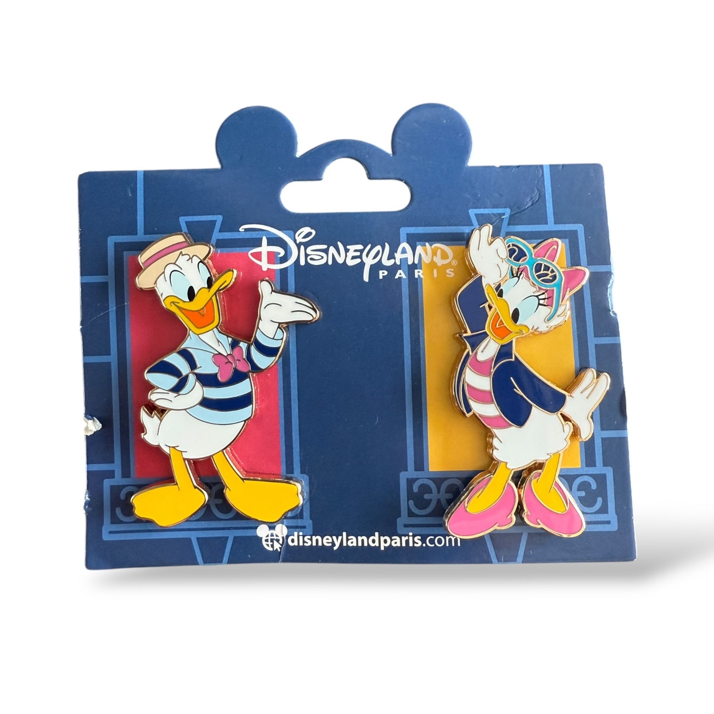 DLRP Disney Characters in Paris Donald and Daisy Pin Set