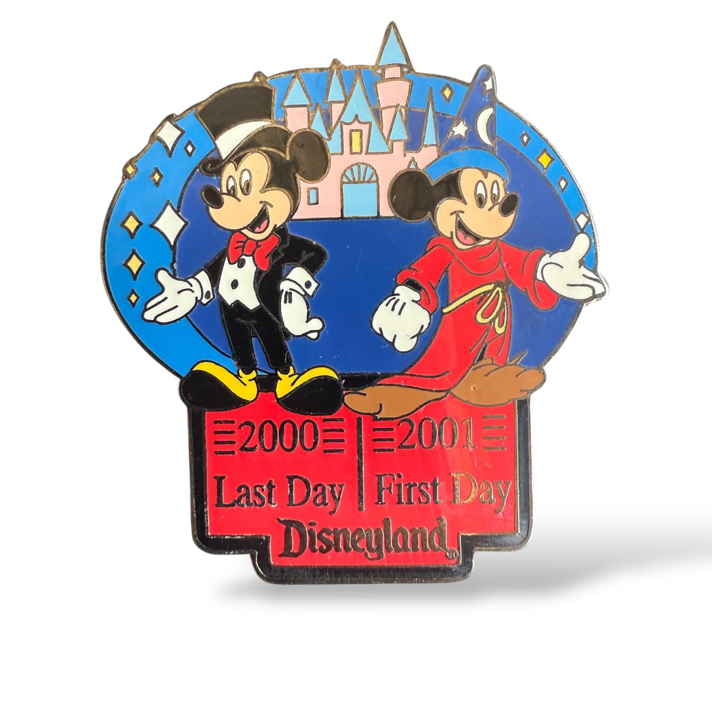 DLR Mickey and Sorcerer Mickey Last Day First Day New Year Pin