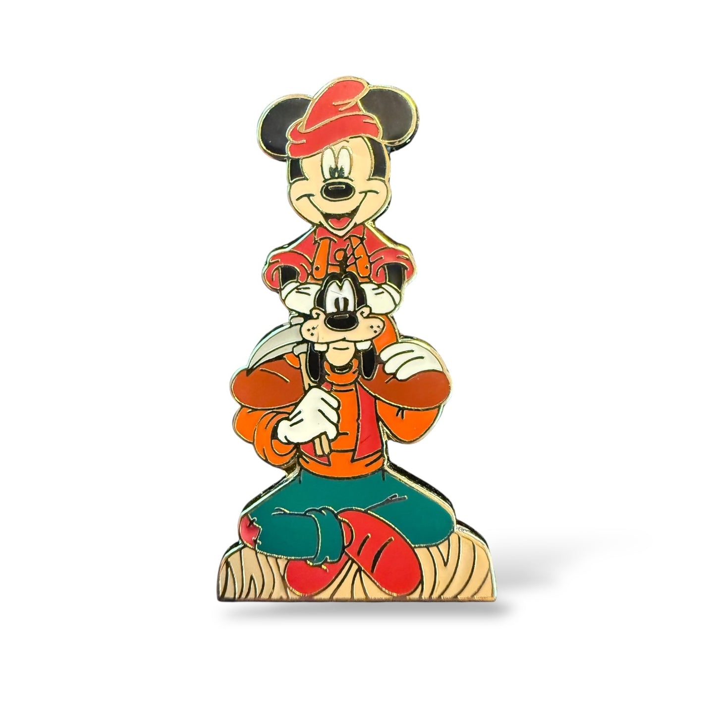 WDW Mickey and Goofy Wilderness Lodge Totem Pole Pin