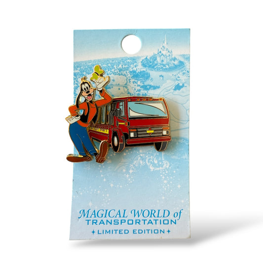 WDW Magical World of Transportation Goofy Backlot Tour Shuttle Pin