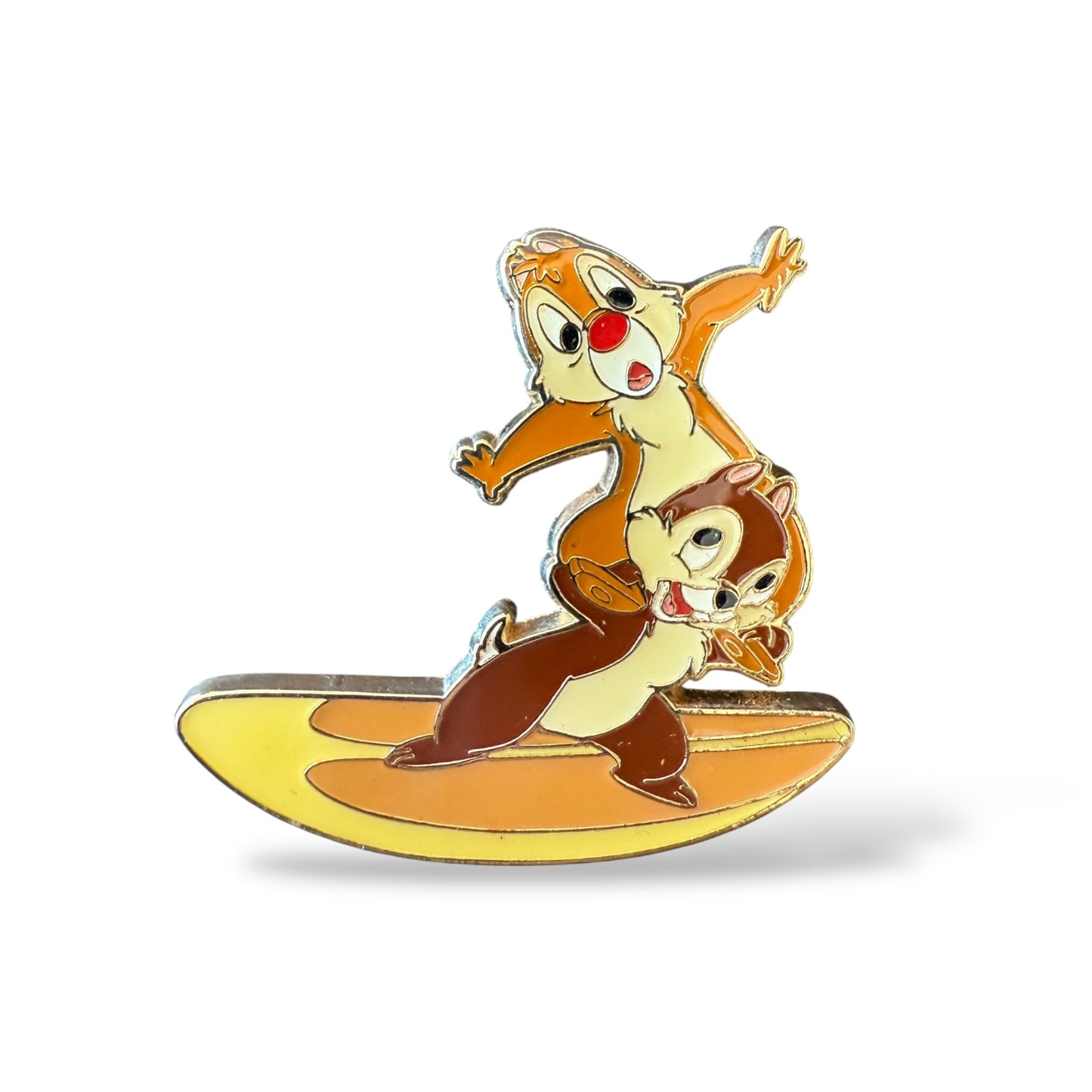 Cast Lanyard Paris Chip n' Dale Surfboard Hidden Mickey Pin