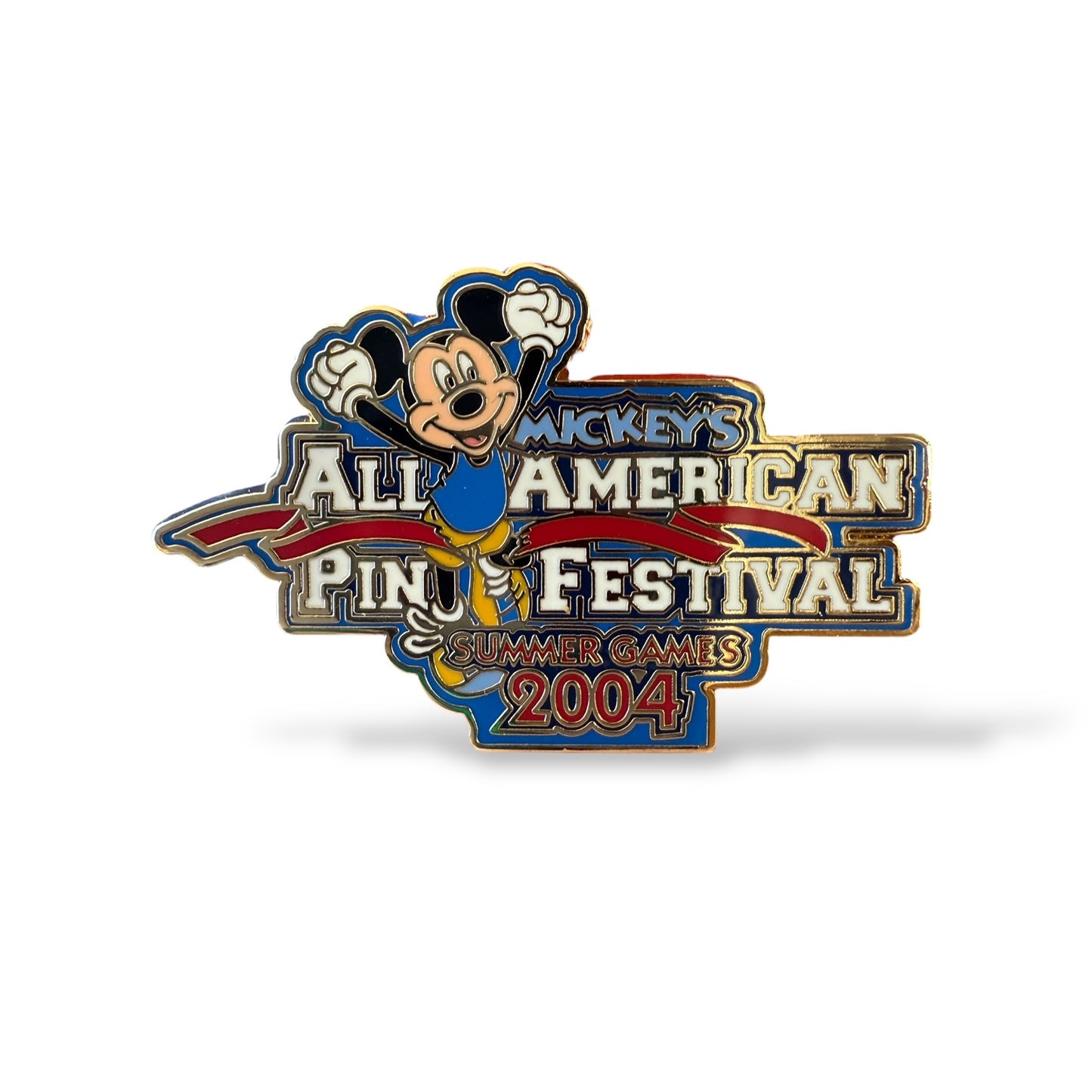 DEC Mickey's All American Pin Trading Festival Summer Games 2004 Logo Pin
