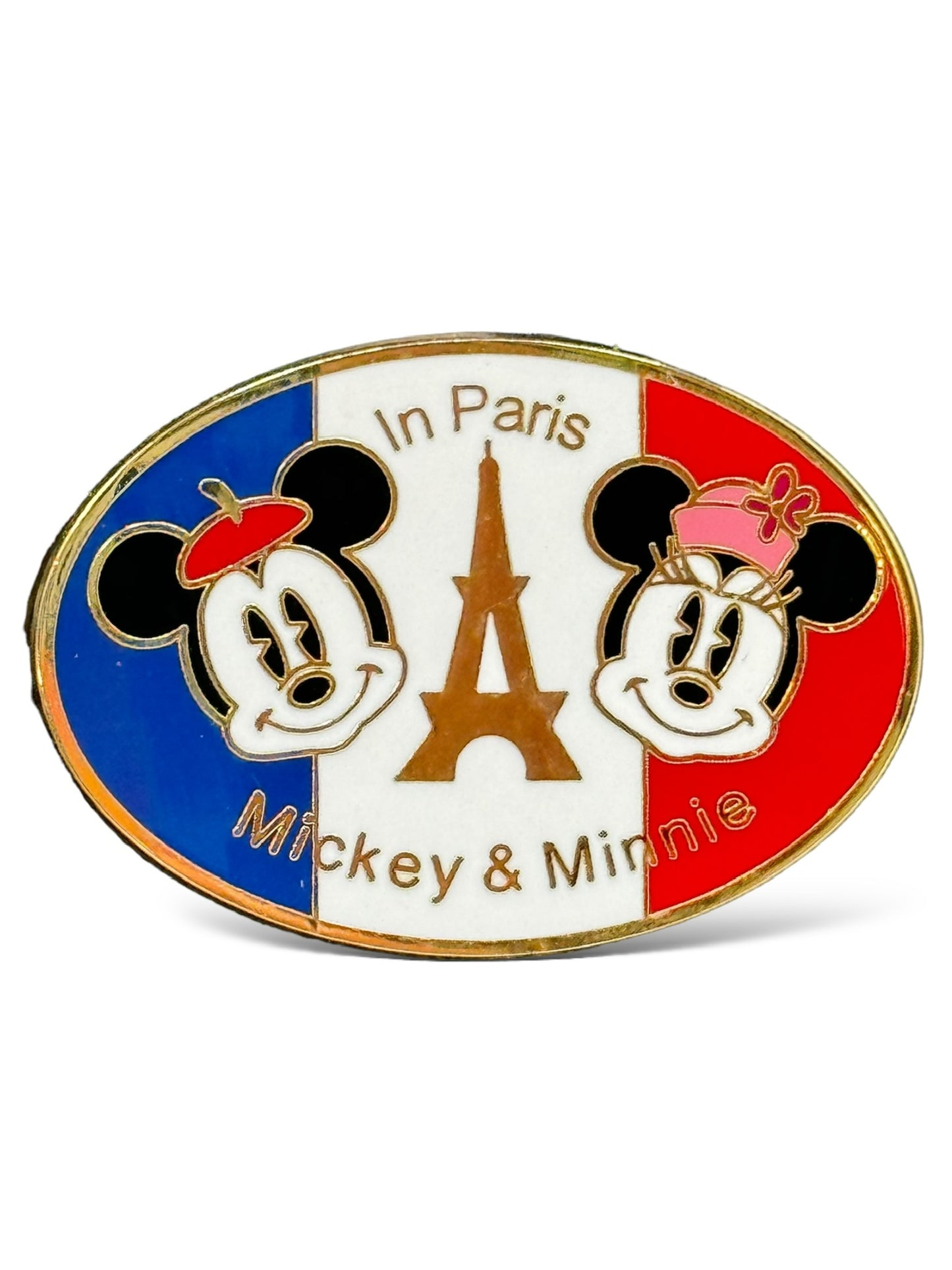 JDS Mickey and Minnie in Paris Logo Pin