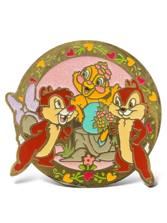 HKDL Chip n' Dale and Clarice in Love Pin