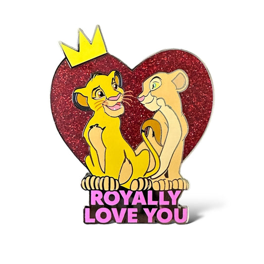 DLRP Valentine's Day Simba and Nala Royally Love You Pin