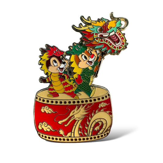 HKDL Lunar New Year Chip n ' Dale Year of The Dragon Pin