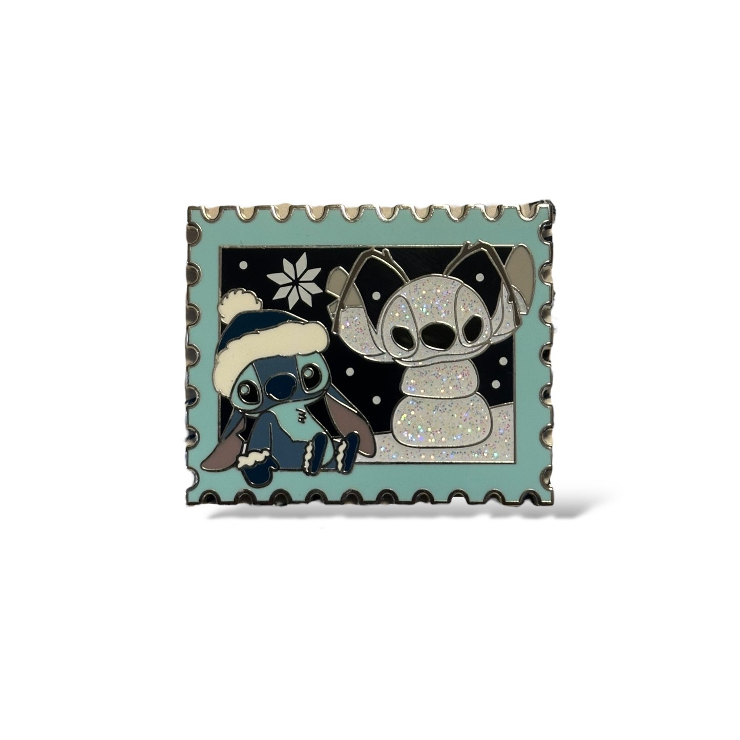 WDW Holiday Postage Stamp Stitch Snowman Pin