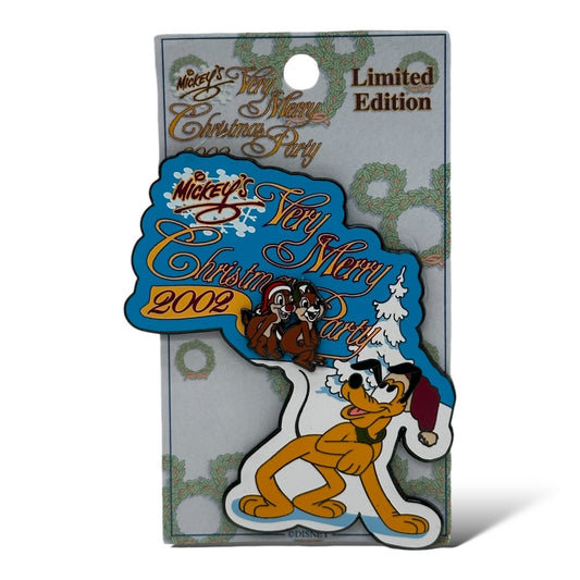 WDW Mickey's Very Merry Christmas Party 2002 Pluto, Chip n' Dale Pin