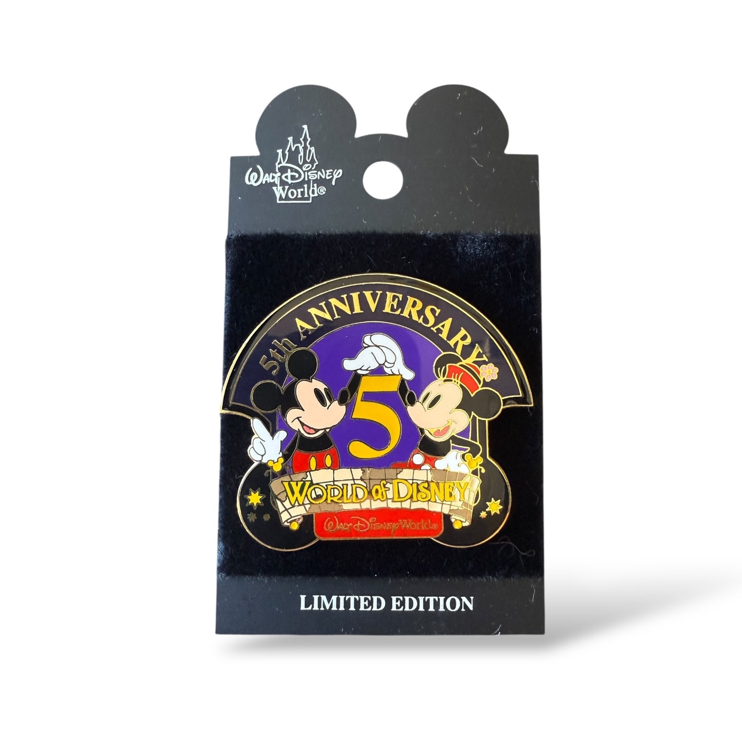 WDW Mickey & Minnie World of Disney 5th Anniversary Pin