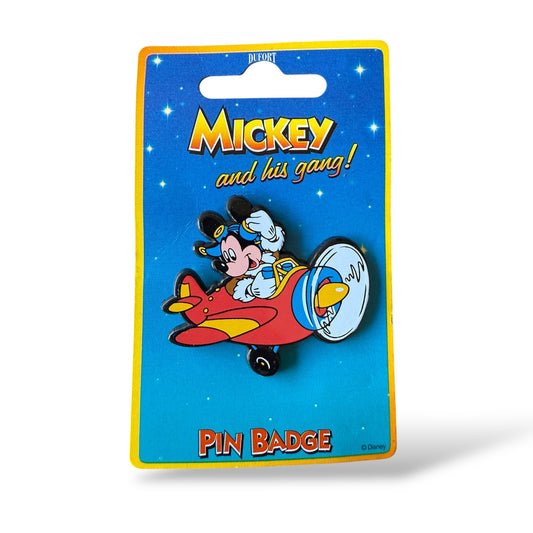 UKDS Plastic Mickey and His Gang Airplane Pin