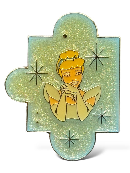 Disney Parks Just the Girls Puzzle Piece Set Cinderella Pin