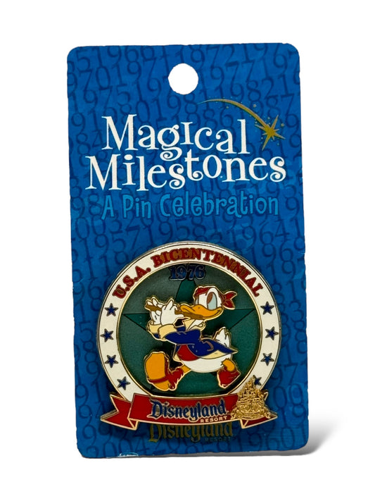 DLR Magical Milestones 1976 Celebrating the USA Bicentennial Pin