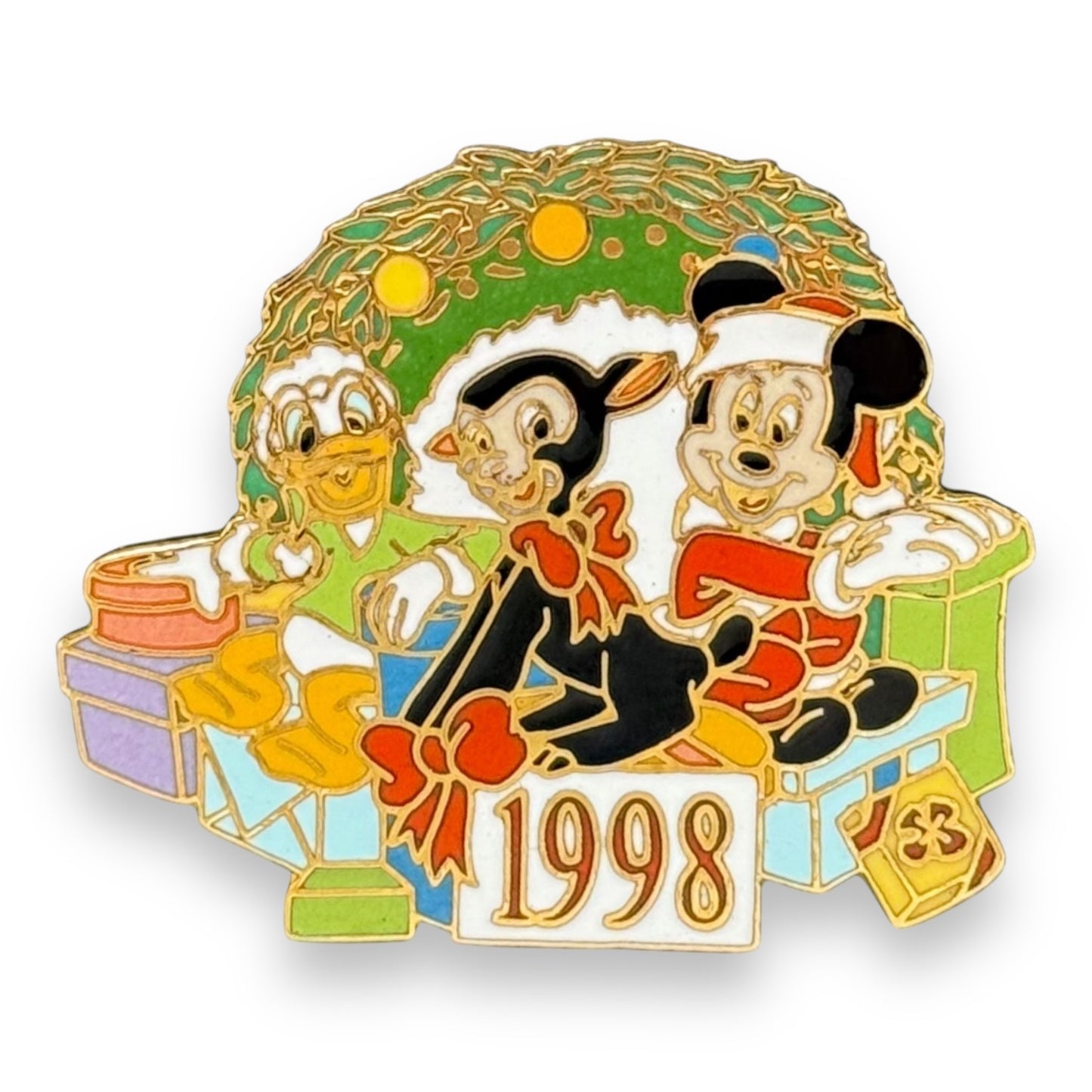 WDW Christmas 1998 Mickey, Donald & Dear Danny Pin