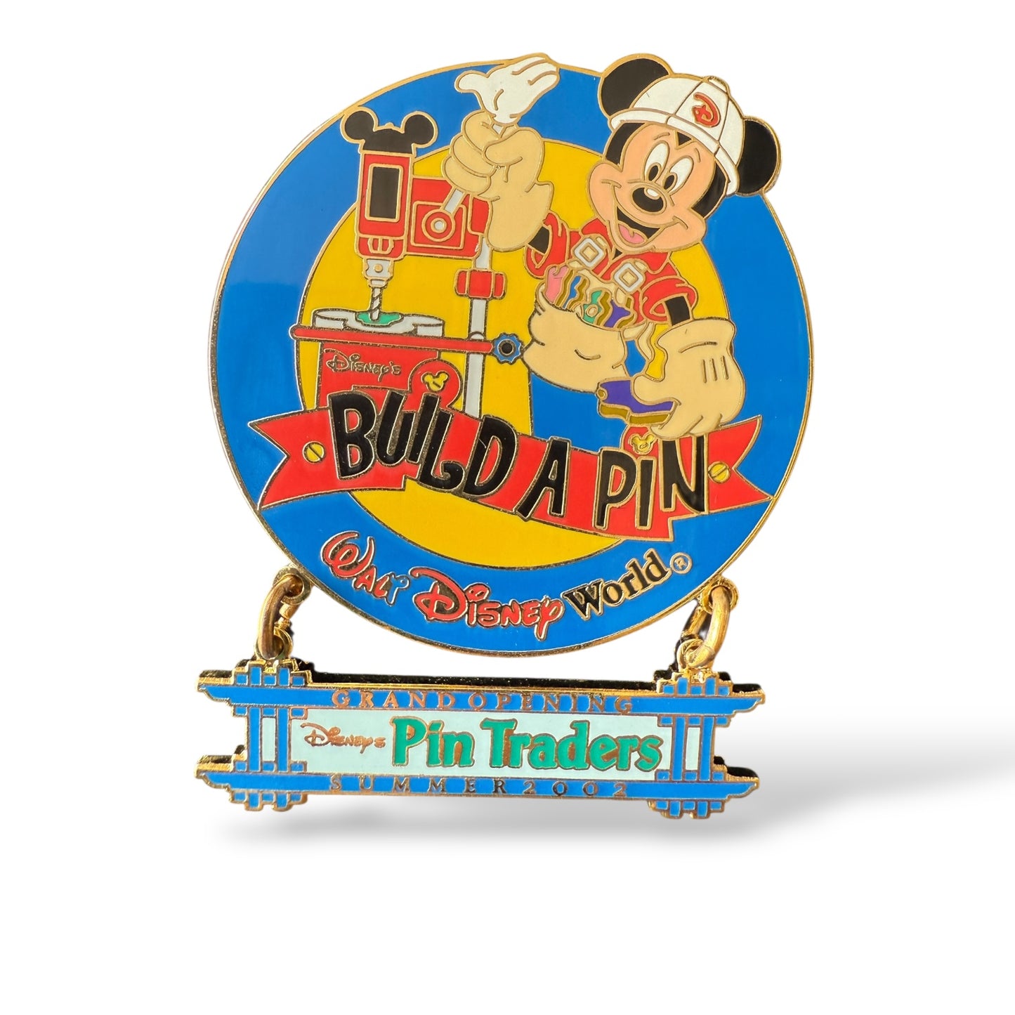 WDW Mickey Mouse Pin Traders Build A Pin Dangle Pin