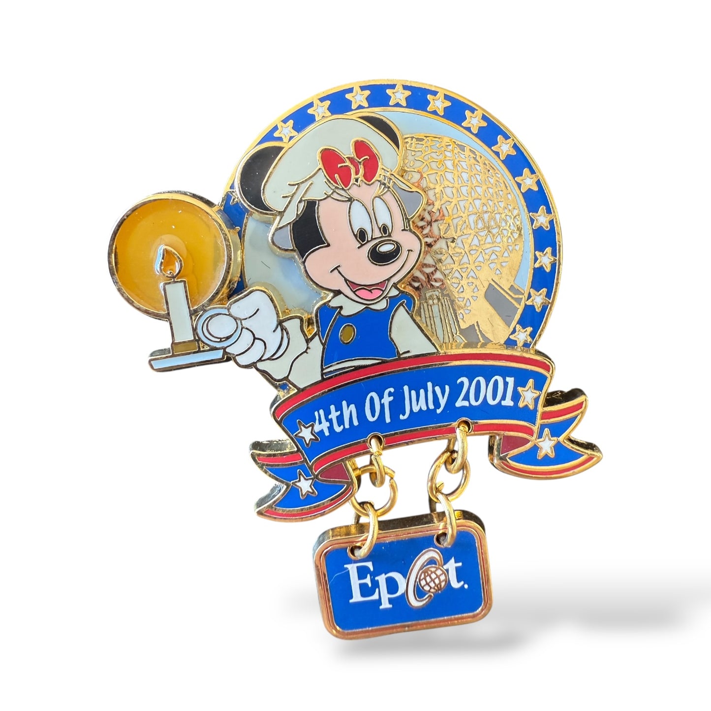 WDW 4th of July 2001 Minnie EPCOT Pin