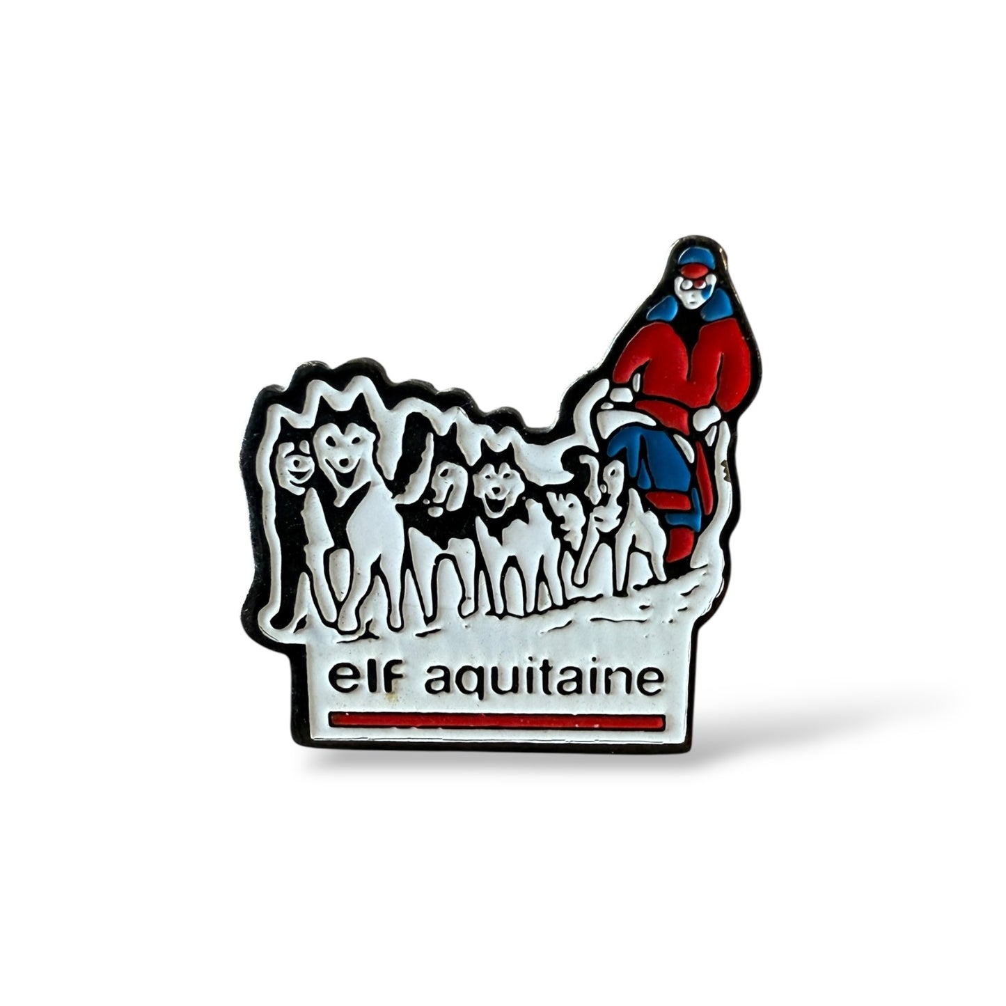Elf Aquitaine Motor Oil Snow Dogs Pin