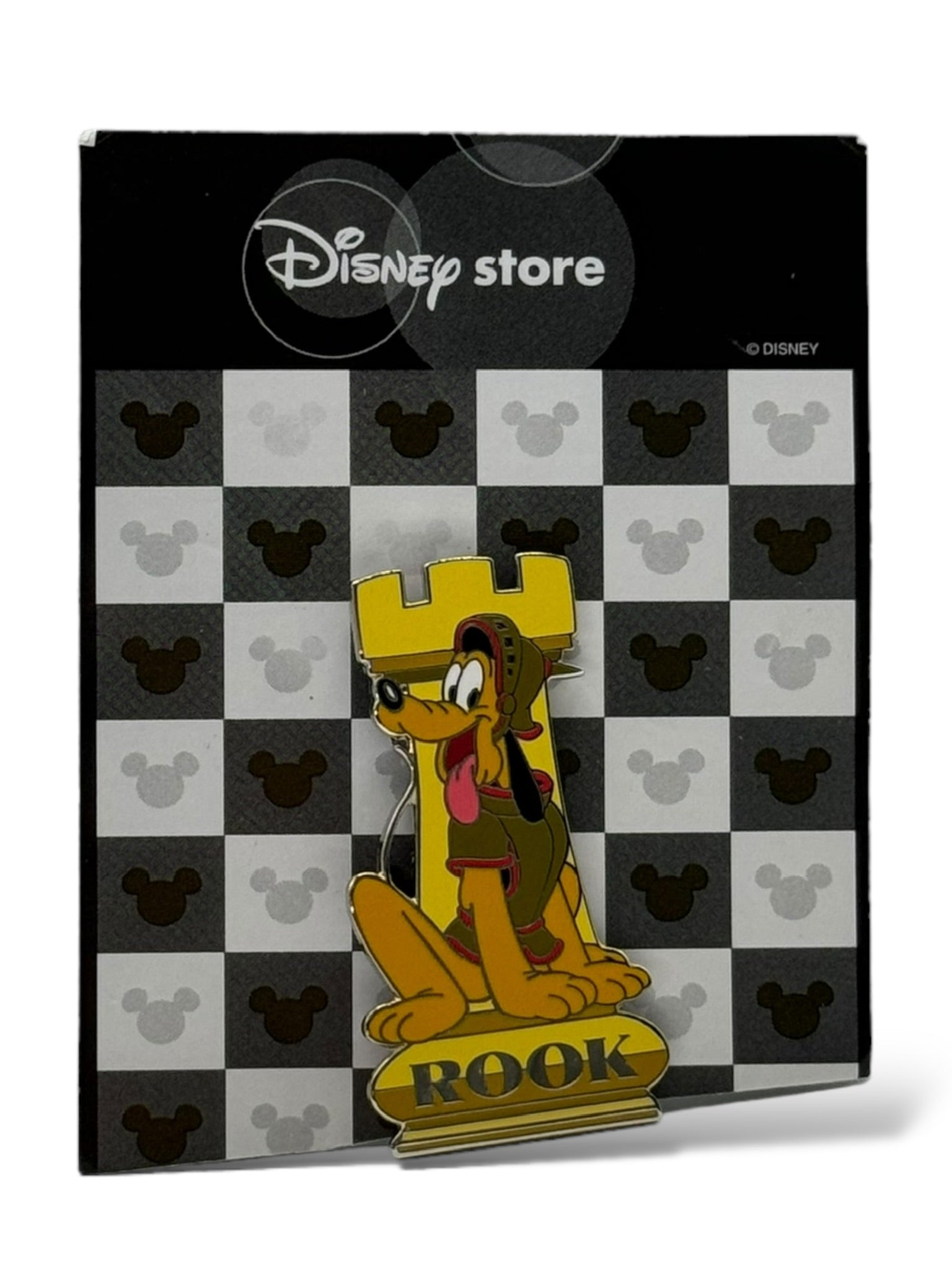 JDS Chess Pieces Pluto Gold Rook Pin