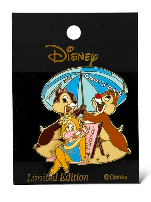 JDS Summer 2004 Clarice, Chip & Dale Beachside Umbrella Pin