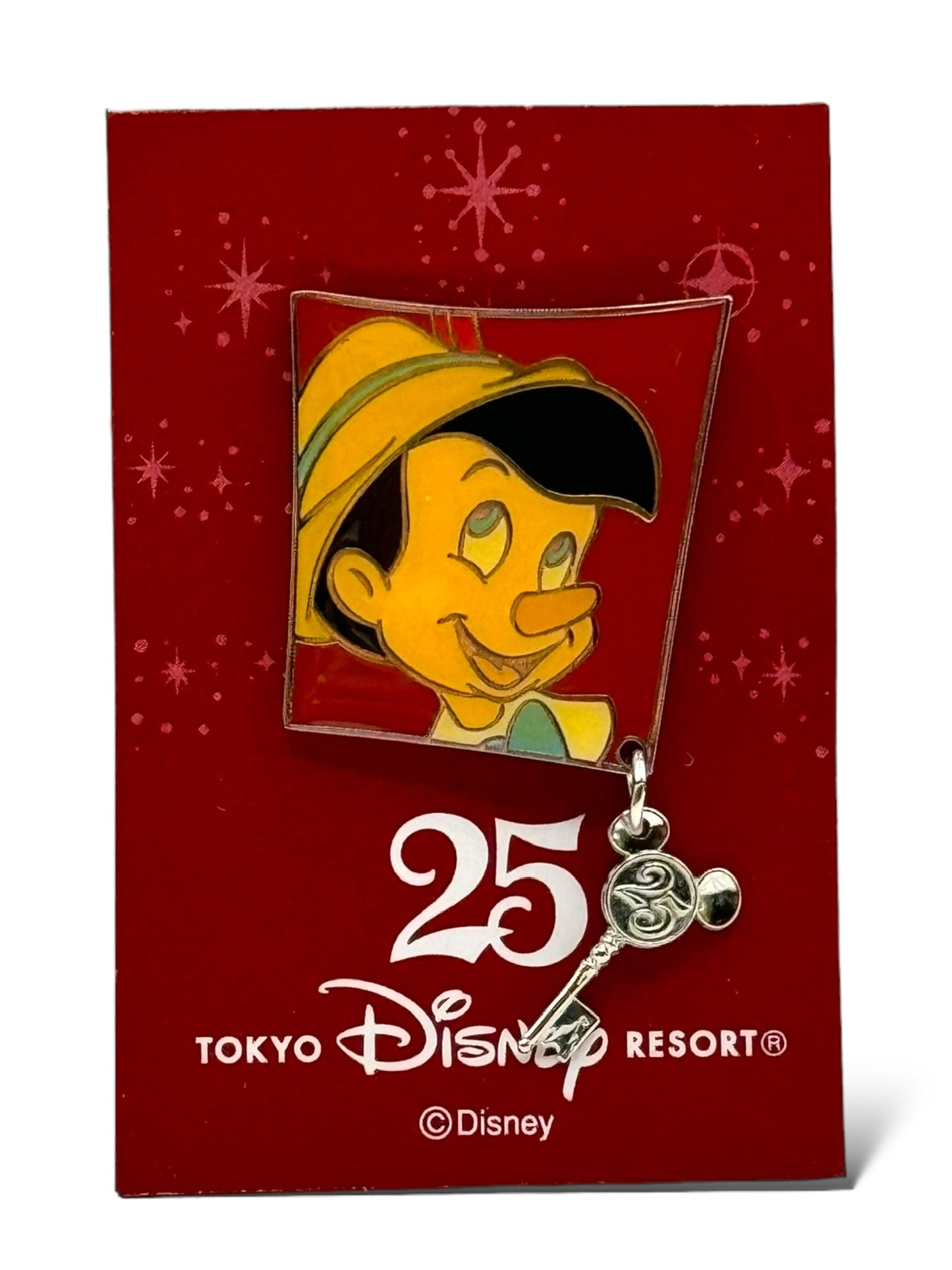 TDR 25th Anniversary Character Sketch Pinocchio Dangle Pin