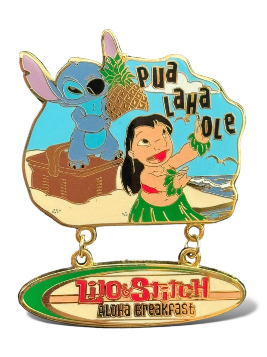 DLR Dining Series Lilo and Stitch Aloha Breakfast Pin