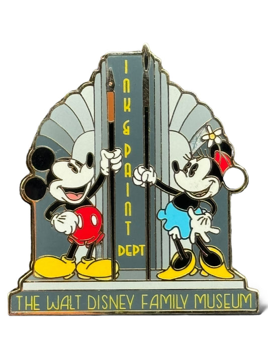 Walt Disney Family Museum Mickey and Minnie Ink & Paint Department Pin