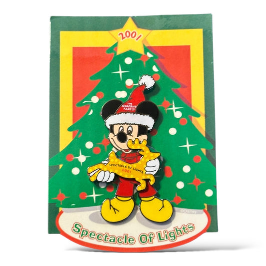 WDW Osborne Spectacle of Lights 2001 Mickey with Reindeer Pin