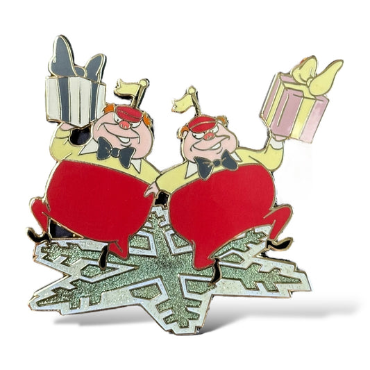 Disney Shopping Alice in Wonderland Snowflake Tweedle Dee and Tweedle Dum Pin