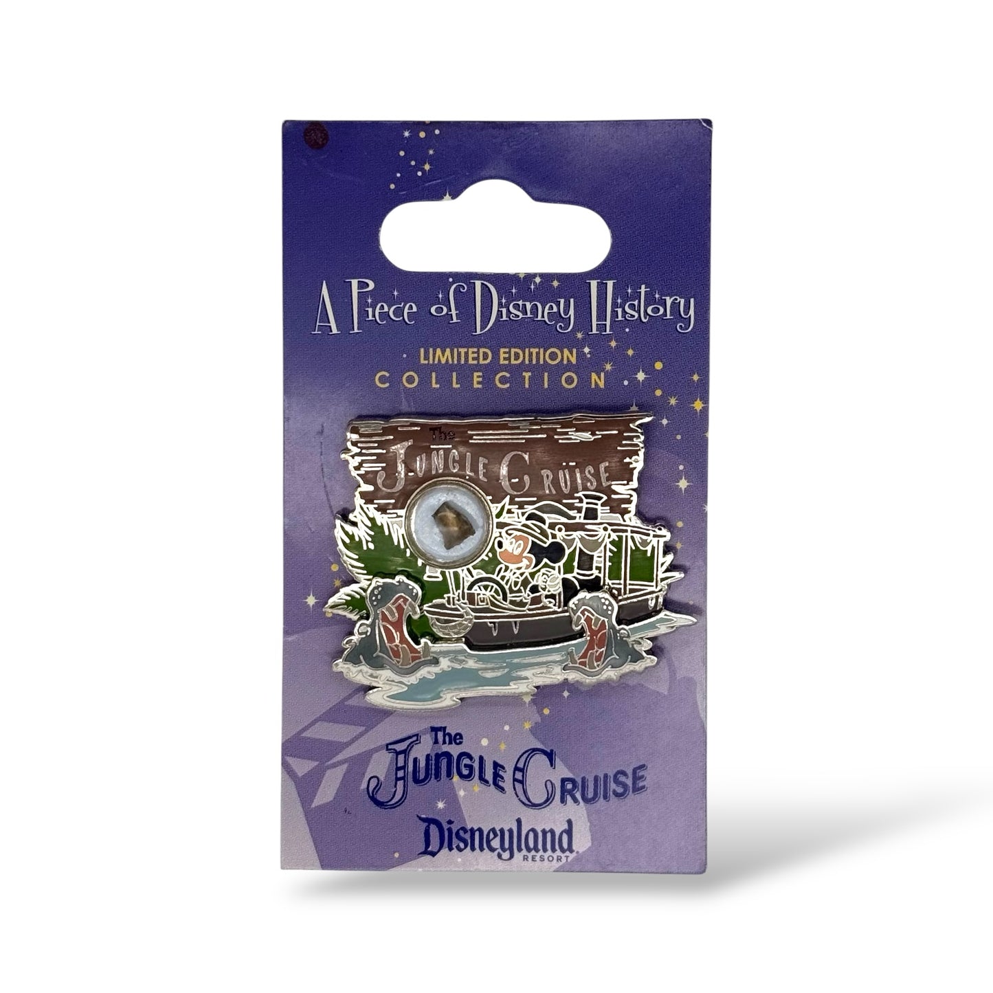 DLR Piece of Disney History Mickey Jungle Cruise Pin