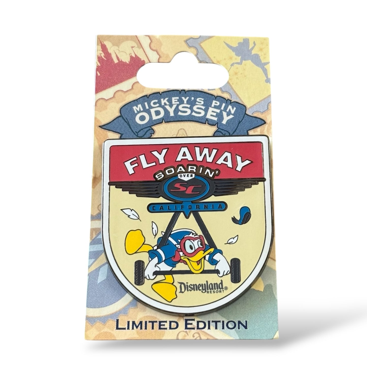 DLR Mickey's Pin Odyssey Donald Soarin' Over California Pin