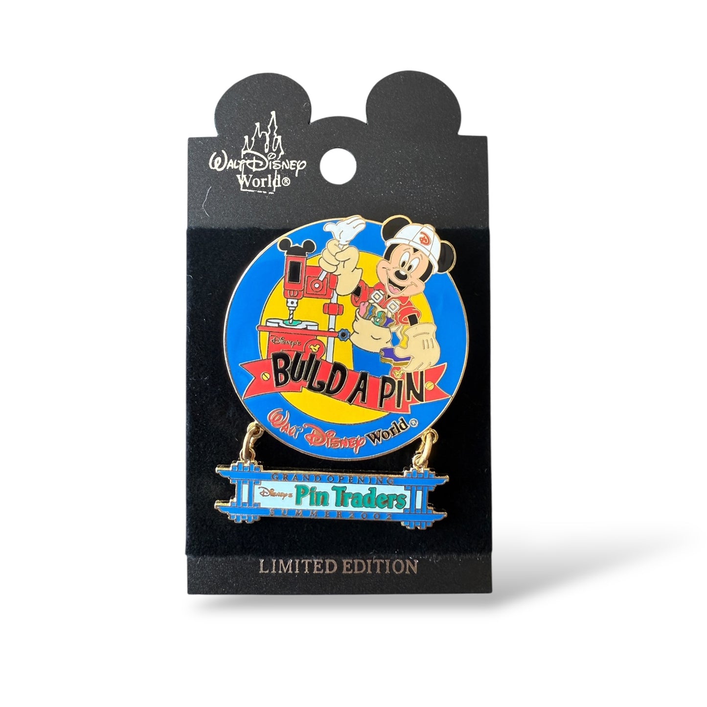WDW Mickey Mouse Pin Traders Build A Pin Dangle Pin