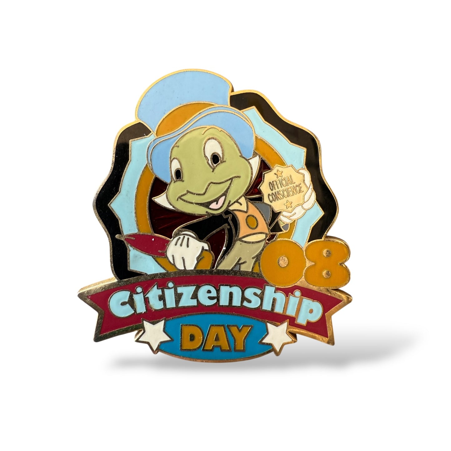 DLR Citizenship Day 2008 Jiminy Cricket Pin