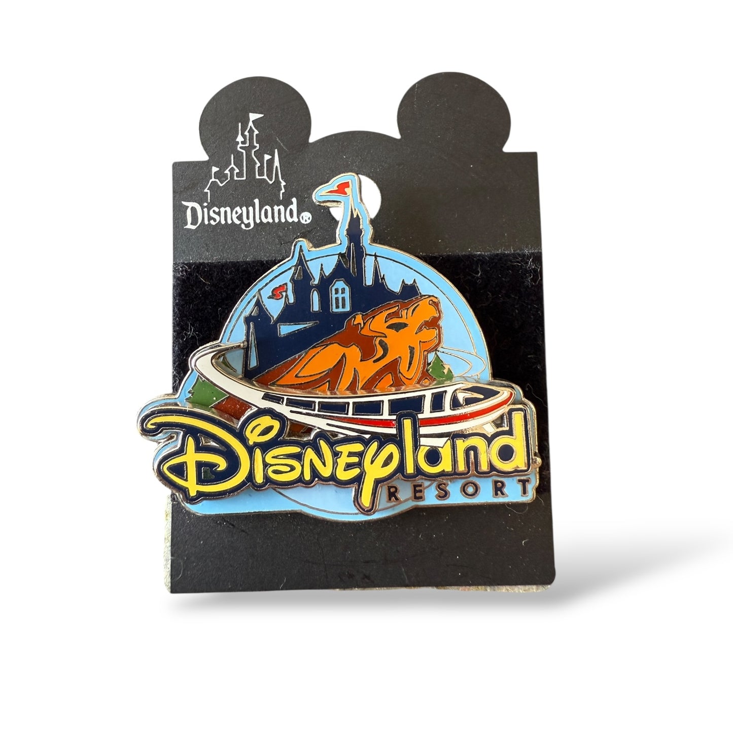 DLR Disneyland Resort Blue 3D Logo Pin