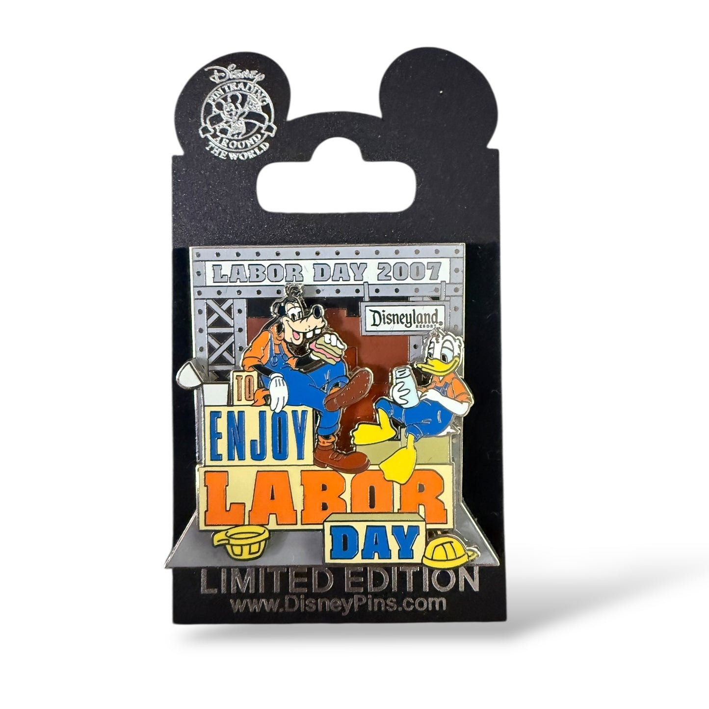 DLR Labor Day 2007 Donald Duck and Goofy Pin